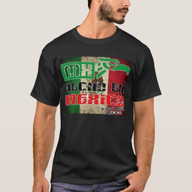 Mexiko-Flaggent-shirt T-Shirt (Vorderseite)