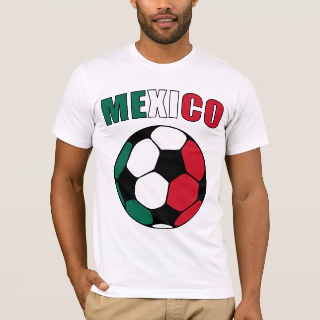 Mexiko Footy (Licht) T-Shirt (Vorderseite)