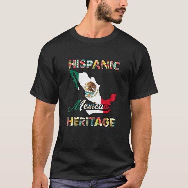 Mexiko Frauen Flagge Hispanisches Erbe Monat Preis T-Shirt (Vorderseite)