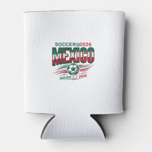 Mexiko Fußball 2026 Fußball Fett Land Typografie Dosenkühler