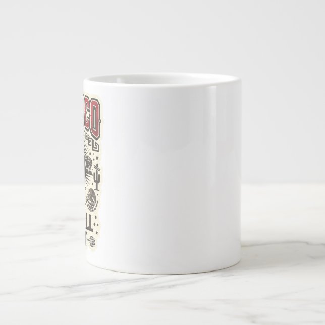 MEXIKO Fußball Custom 2026 Jumbo-Tasse (Vorderseite)