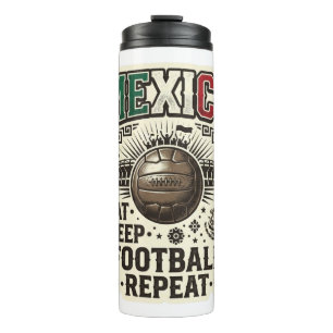 MEXIKO Fußball Custom 2026 Thermosbecher