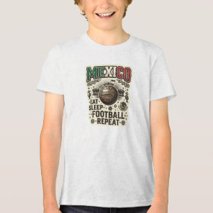 MEXIKO Fußball Custom 2026 Tri-Blend Shirt