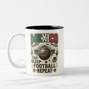MEXIKO Fußball Custom 2026 Zweifarbige Tasse