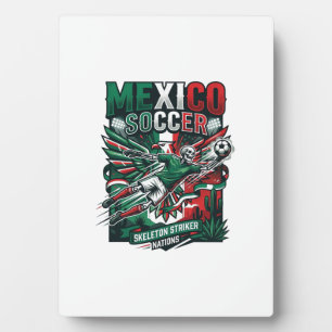 Mexiko Fußball Skelett Stürmer Nationen Premium Sp Fotoplatte