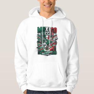 Mexiko Fußball Skelett Stürmer Nationen Premium Sp Hoodie