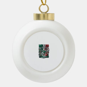 Mexiko Fußball Skelett Stürmer Nationen Premium Sp Keramik Kugel-Ornament