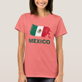 Mexiko-Fußballflagge T-Shirt