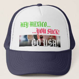 Mexiko gegen den US-Fußball-Rivalitäts-Hut - Truckerkappe