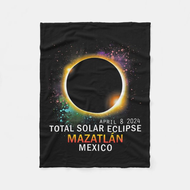 Mexiko Gesamter Solarstrom 2024 Fleecedecke (Vorderseite)