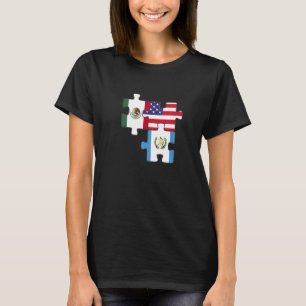 Mexiko Guatemala und das Puzzle der USA T-Shirt