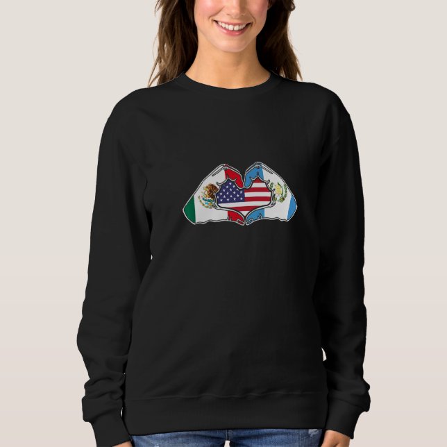 Mexiko Guatemala und die USA Sweatshirt (Vorderseite)