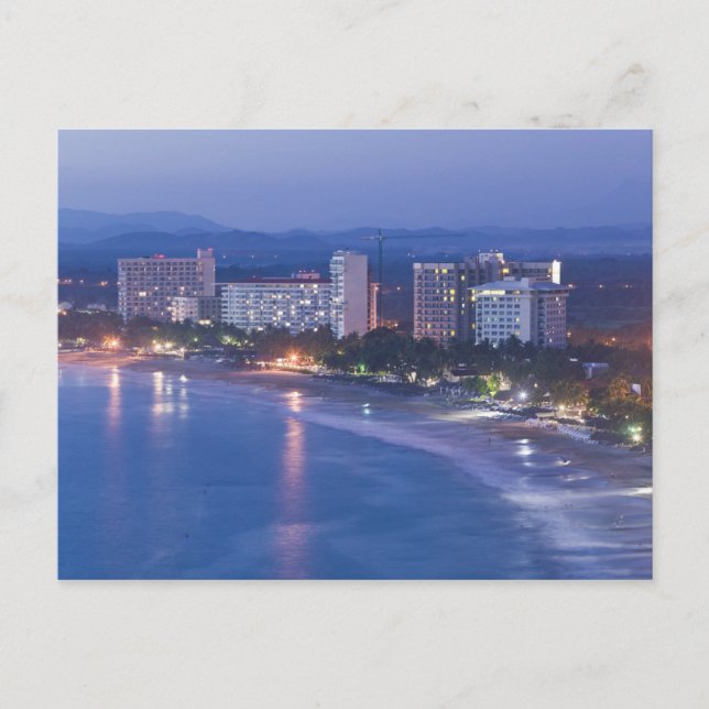 Mexiko, Guerrero, Ixtapa. Ixtapa Hotels entlang Postkarte (Vorderseite)