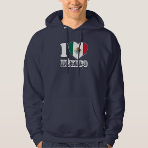 Mexiko-Herz-Kapuzenpulli-mit Kapuze Strickjacke Hoodie