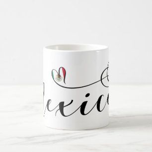 Mexiko Herzenflagge, Mexikanos Kaffeetasse