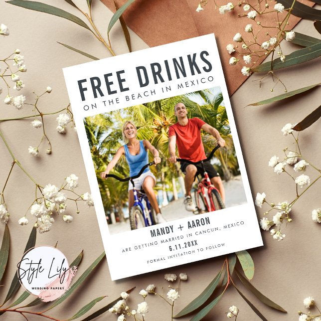 Mexiko Hochzeit in Urlaubsort Foto Save The Date (Von Creator hochgeladen)