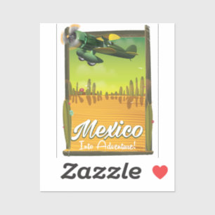 Mexiko ins Abenteuer! Aufkleber