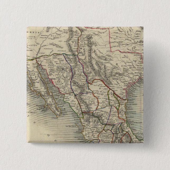 Mexiko, Kalifornien und Texas Button (Vorderseite)