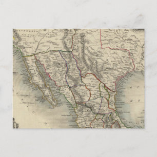 Mexiko, Kalifornien und Texas Postkarte