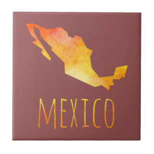 Mexiko-Karte Fliese