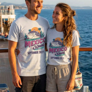 Mexiko Kreuzfahrt Besatzung Schiff Einschiffung Be T-Shirt