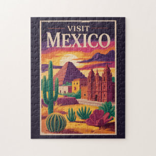 Mexiko Kultur Illustration Reise Kunst Vintage