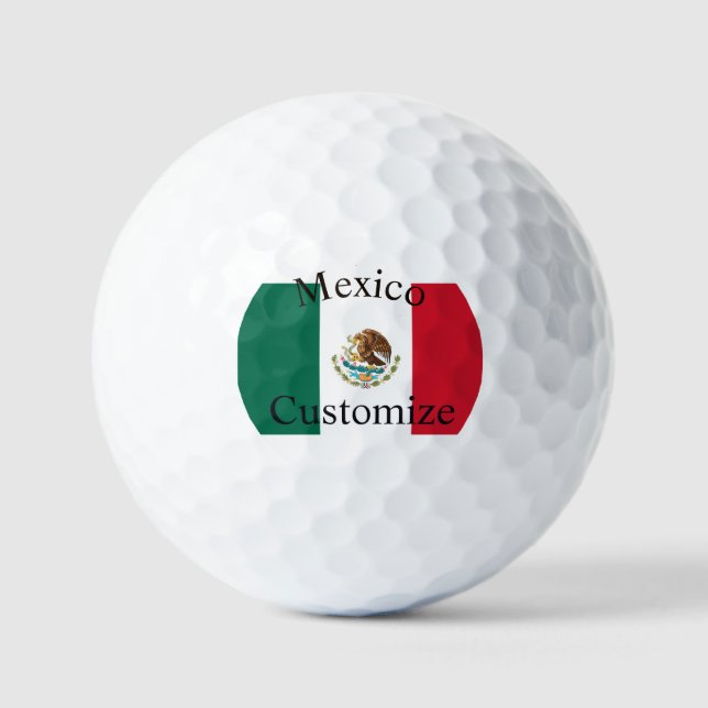 Mexiko Landesflagge Thunder_Cove Golfball (Vorderseite)