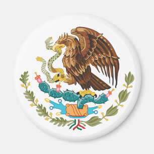 Mexiko Landeswappen Symbol Emblem Flagge Adler Magnet
