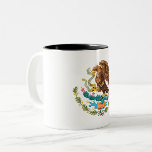 Mexiko Landeswappen Symbol Emblem Flagge Adler Zweifarbige Tasse
