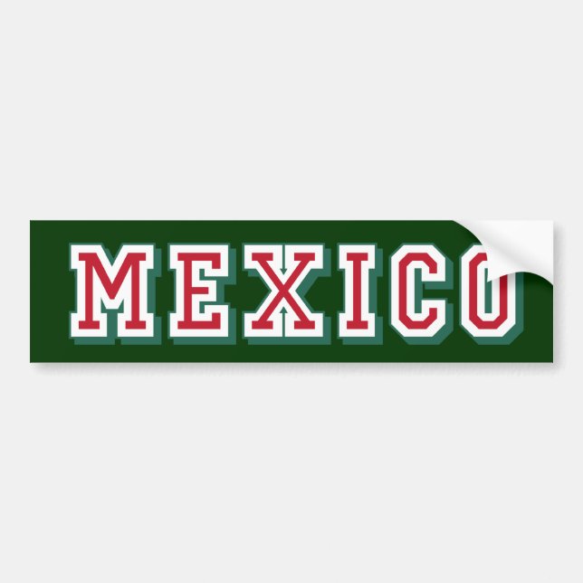 Mexiko-Logo Autoaufkleber für Mexikaner (Vorne)