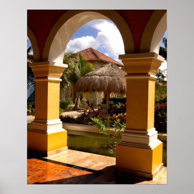 Mexiko, Maya Riviera, Architektur in Iberostar Poster (Vorne)