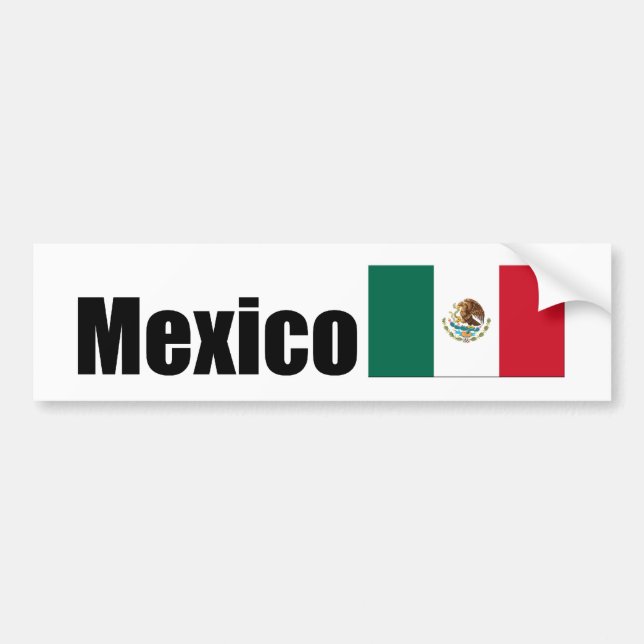 Mexiko, mexikanische Flagge Autoaufkleber (Vorne)