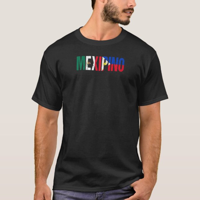 Mexiko Mexiko Philippinen Flaggenstaat Ancestine F T-Shirt (Vorderseite)