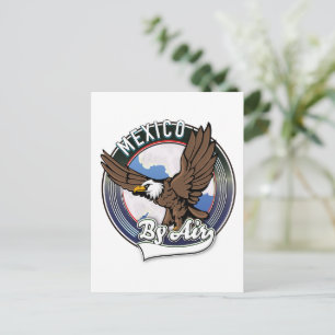 Mexiko mit dem Flug-Patch. Feiertagspostkarte