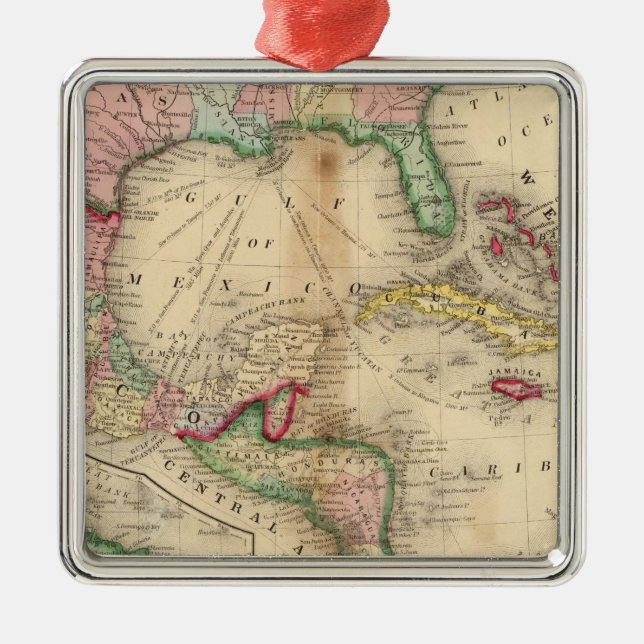 Mexiko, Mittelamerika, Antillen Silbernes Ornament (Vorne)