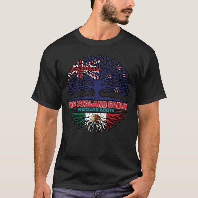 Mexiko Neuseeländischer Baumstamm T-Shirt (Vorderseite)