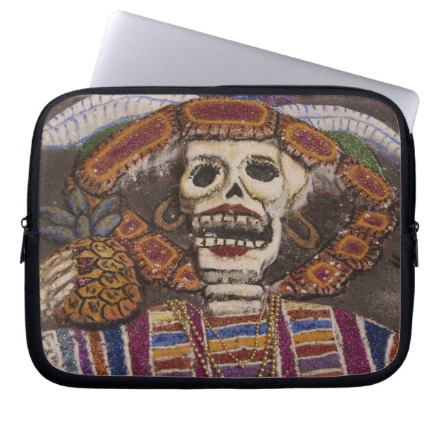 Mexiko, Oaxaca. Sand-Tapete (Tapete de Arena) Laptopschutzhülle (Vorderseite)