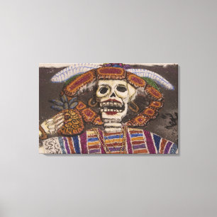Mexiko, Oaxaca. Sandteppich (tapete de arena) Leinwanddruck