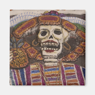 Mexiko, Oaxaca. Sandteppich (tapete de arena) Magnet