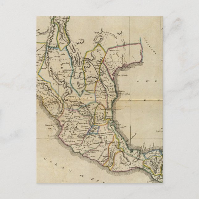 Mexiko oder neues Spanien Postkarte (Vorderseite)