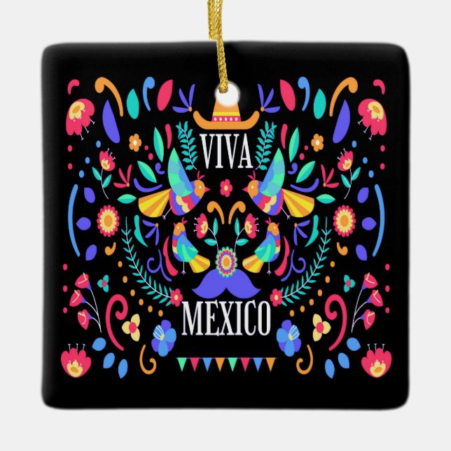 Mexiko-Ornament - SRF Keramikornament (Vorderseite)