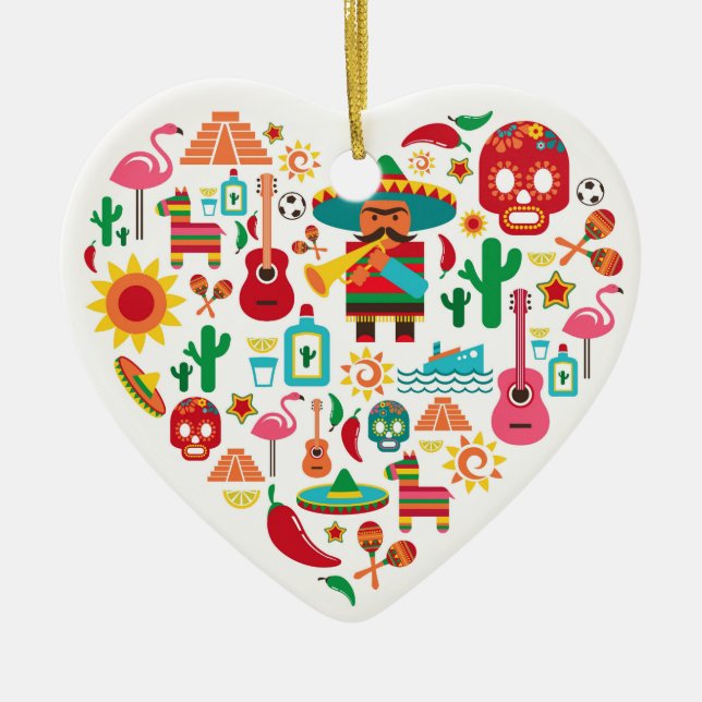 Mexiko-Ornament - SRF Keramikornament (Vorne)