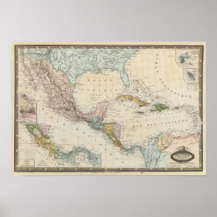 Mexiko, Panama, Mittelamerika Poster