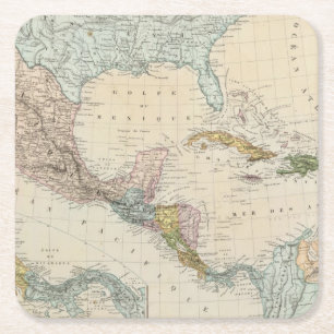 Mexiko, Panama, Mittelamerika Rechteckiger Pappuntersetzer