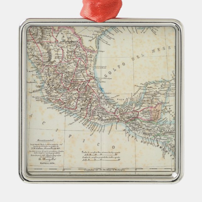 Mexiko, Panama, Mittelamerika Silbernes Ornament (Vorne)