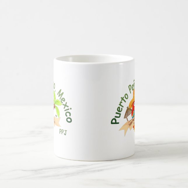 Mexiko-Papageien-Cartoon Kaffeetasse (Mittel)