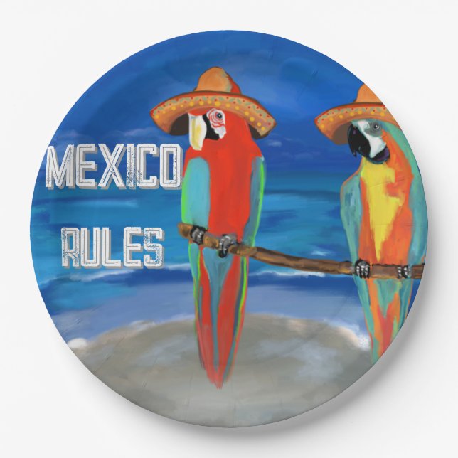 MEXIKO PAPPTELLER (Vorderseite)