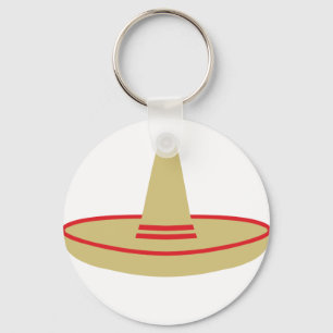 Mexiko-Party Sombrero Schlüsselanhänger