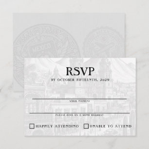 Mexiko-Pass RSVP Karte