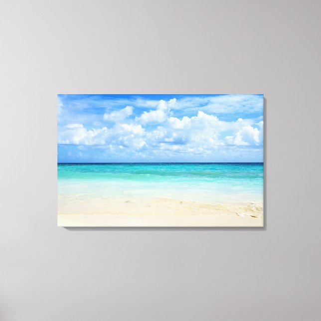 Mexiko, Playa del Carmen, tropischer Strand Leinwanddruck (Vorderseite)